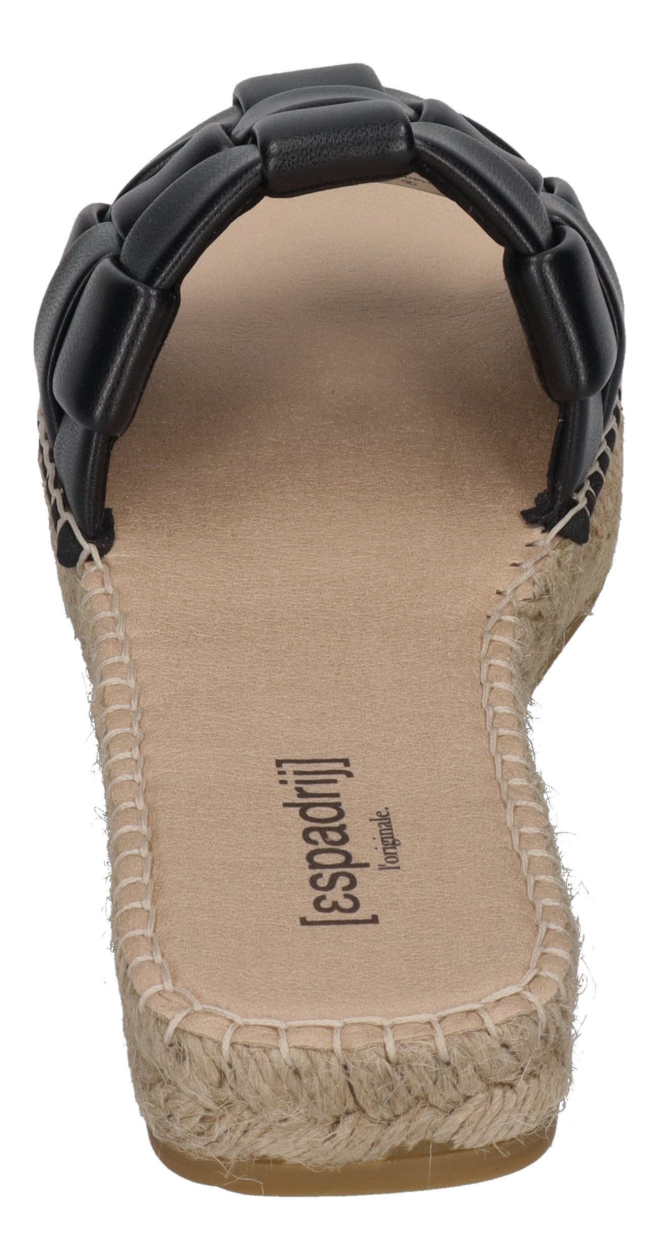 ESPADRIJ L'ORIGINALE Pantolette - CARRE CHECK - noir