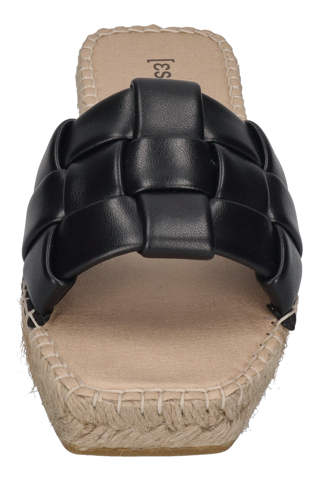 ESPADRIJ L'ORIGINALE Pantolette - CARRE CHECK - noir