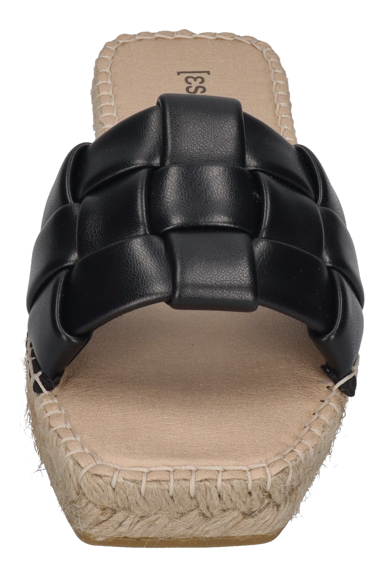 ESPADRIJ L'ORIGINALE Pantolette - CARRE CHECK - noir
