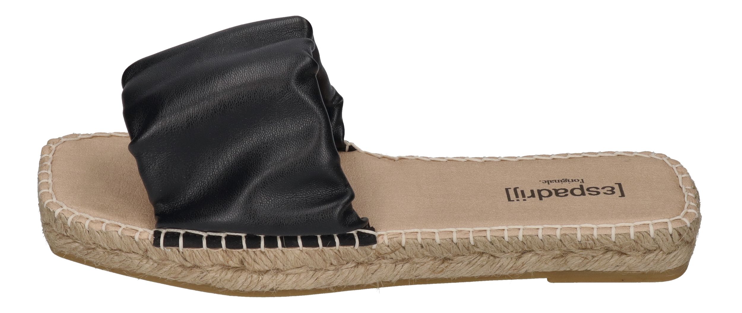 ESPADRIJ L'ORIGINALE Pantolette - CARRE RUFFLE - noir