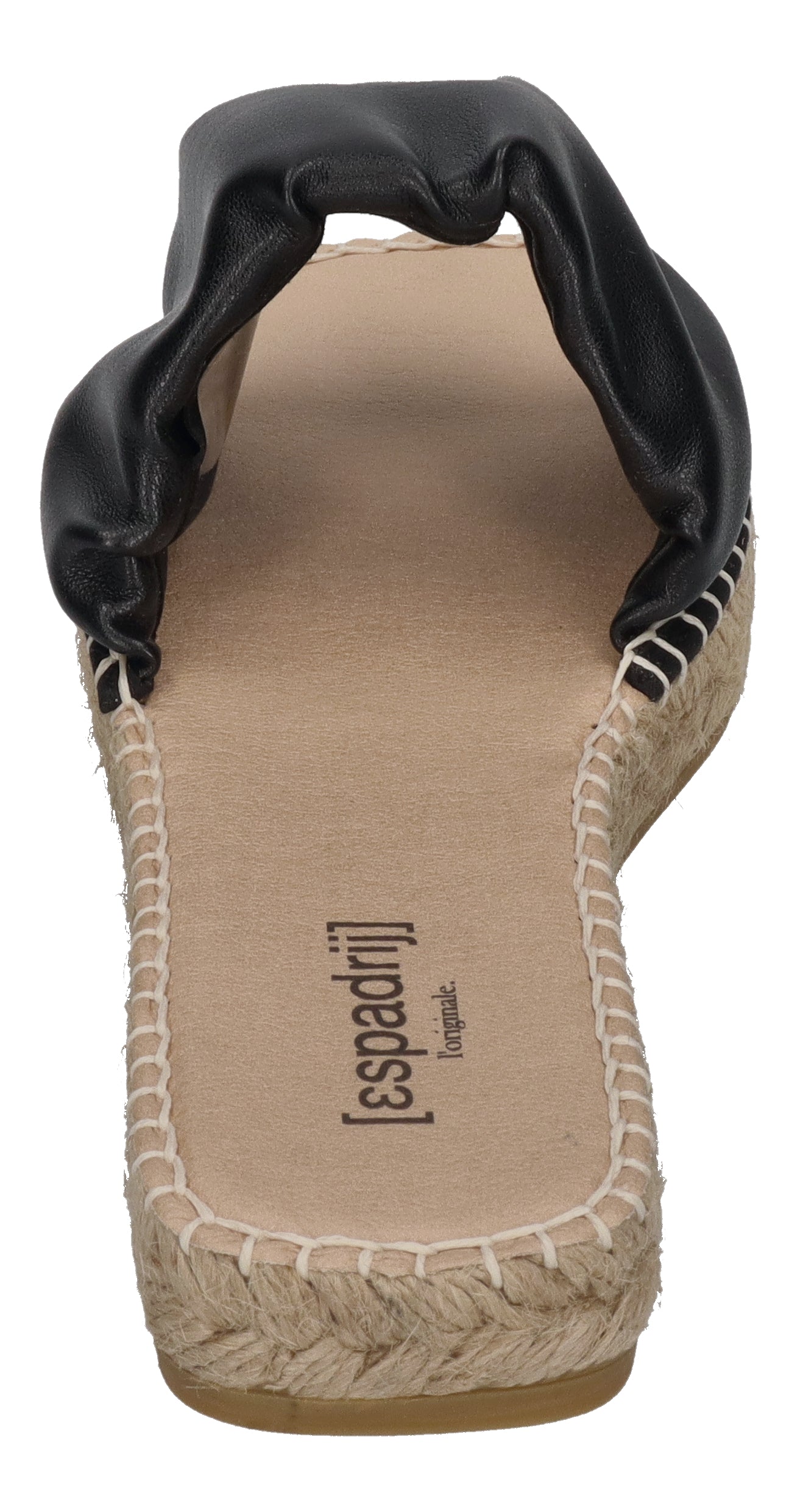 ESPADRIJ L'ORIGINALE Pantolette - CARRE RUFFLE - noir