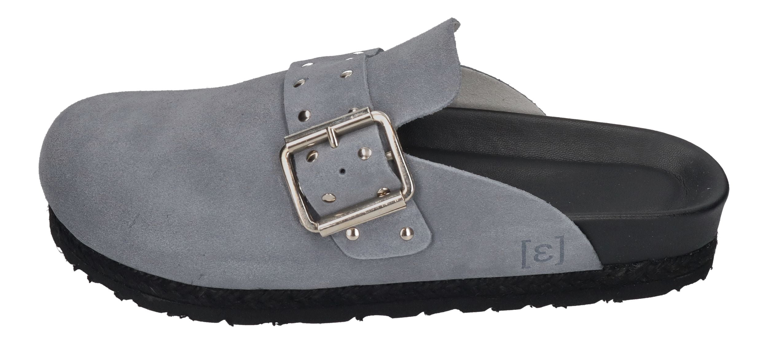 ESPADRIJ L'ORIGINALE Pantolette - CLOQ RIVET gris