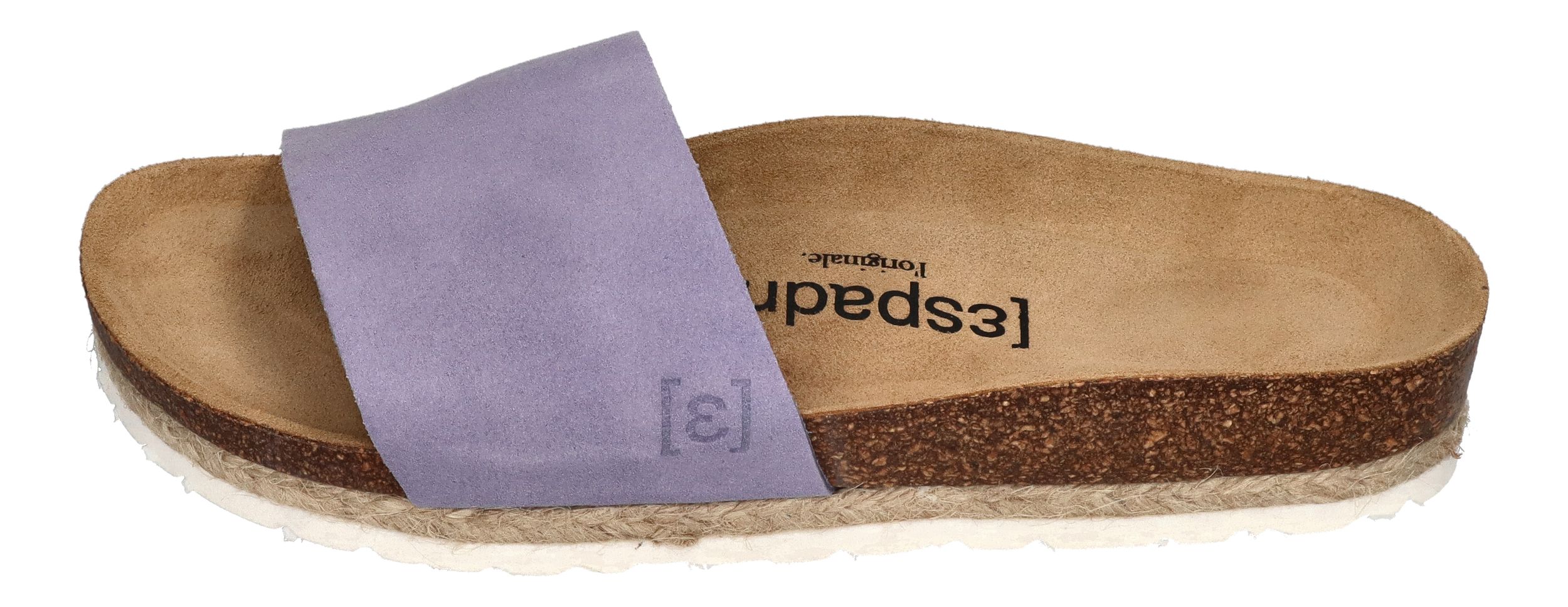 ESPADRIJ L'ORIGINALE Pantolette COPINE VELOUR lavande