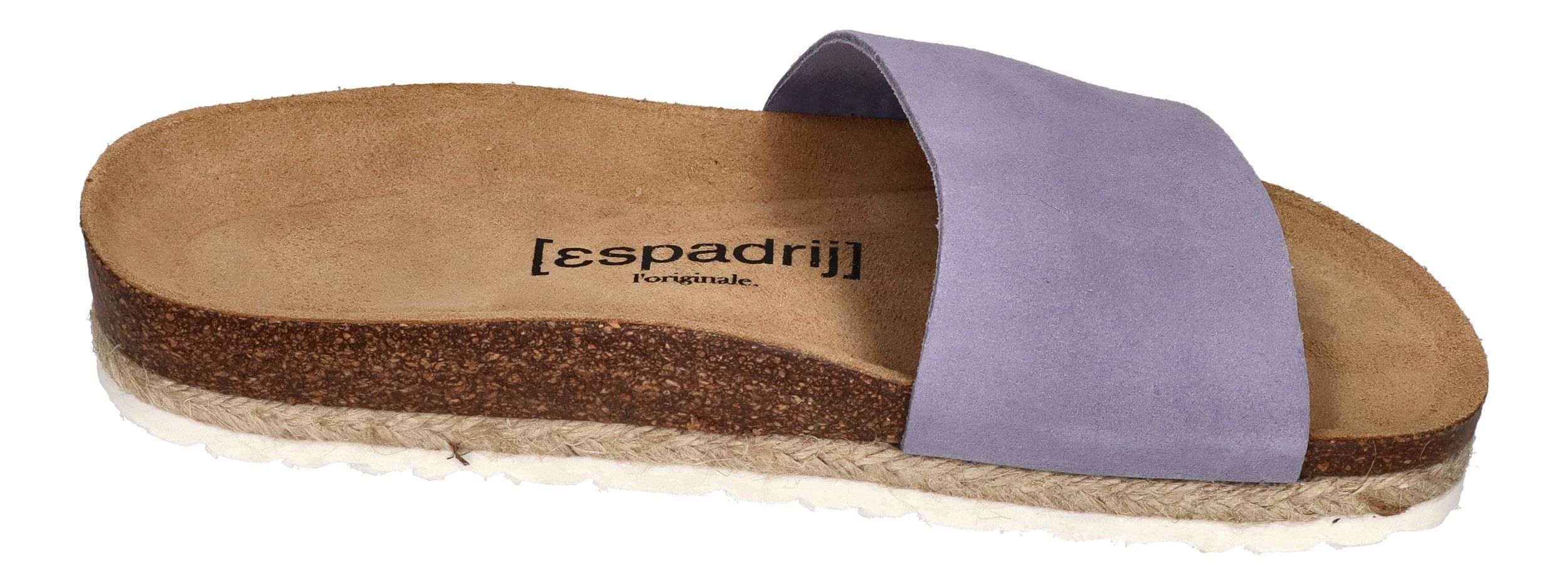 ESPADRIJ L'ORIGINALE Pantolette COPINE VELOUR lavande