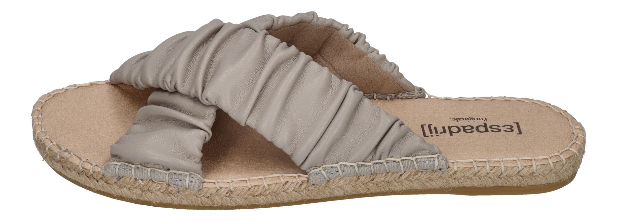 ESPADRIJ L'ORIGINALE Pantolette - CROISETTE RUFFLE - gris