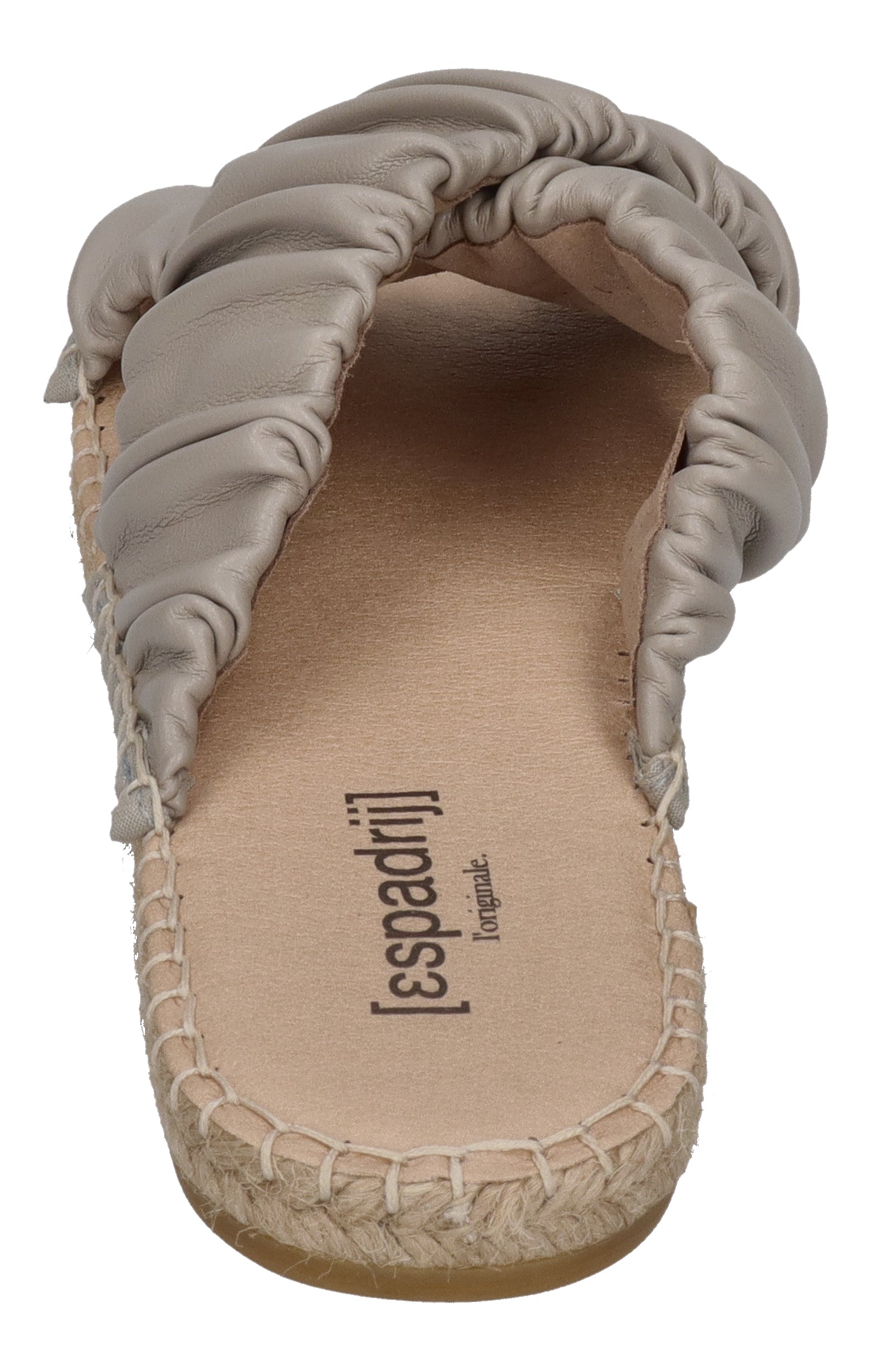 ESPADRIJ L'ORIGINALE Pantolette - CROISETTE RUFFLE - gris