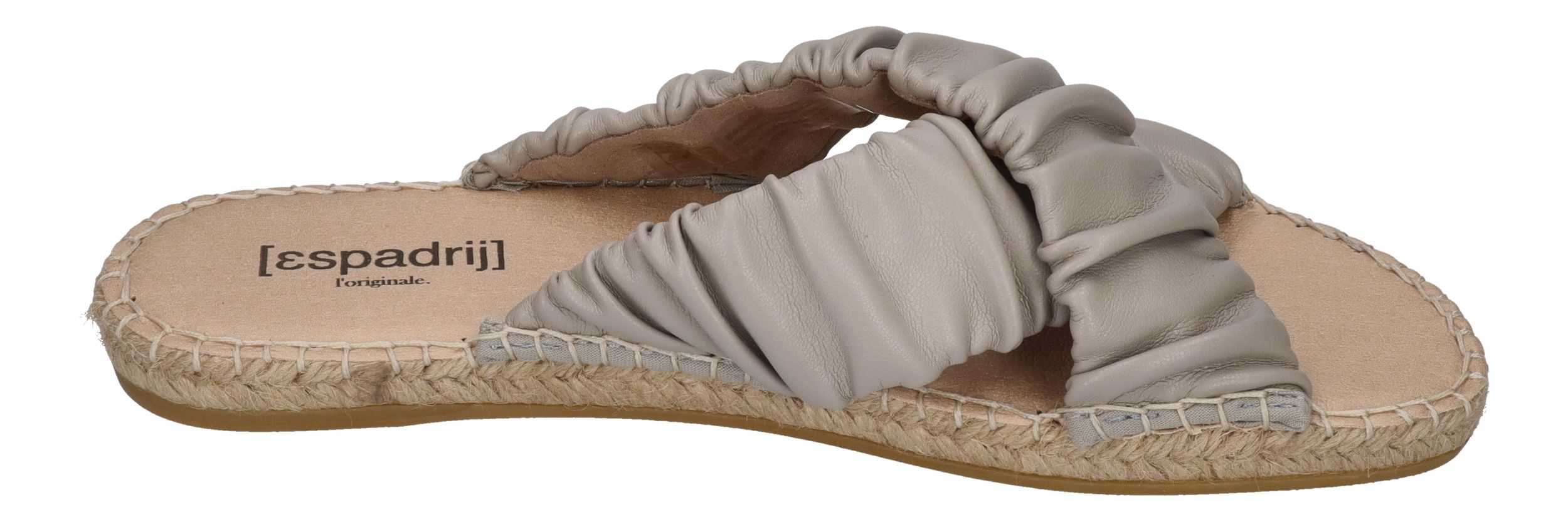 ESPADRIJ L'ORIGINALE Pantolette - CROISETTE RUFFLE - gris
