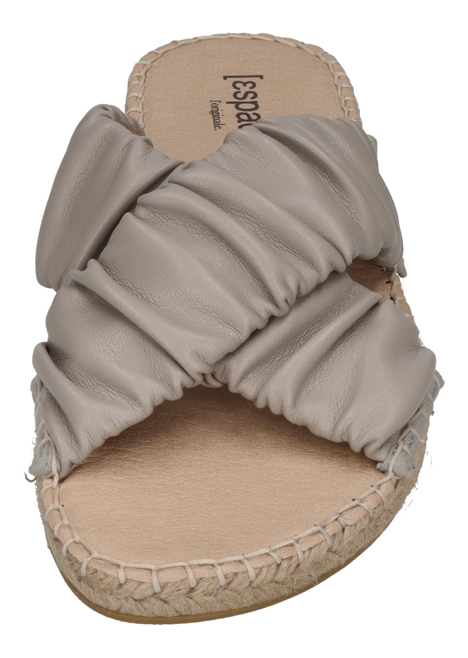 ESPADRIJ L'ORIGINALE Pantolette - CROISETTE RUFFLE - gris