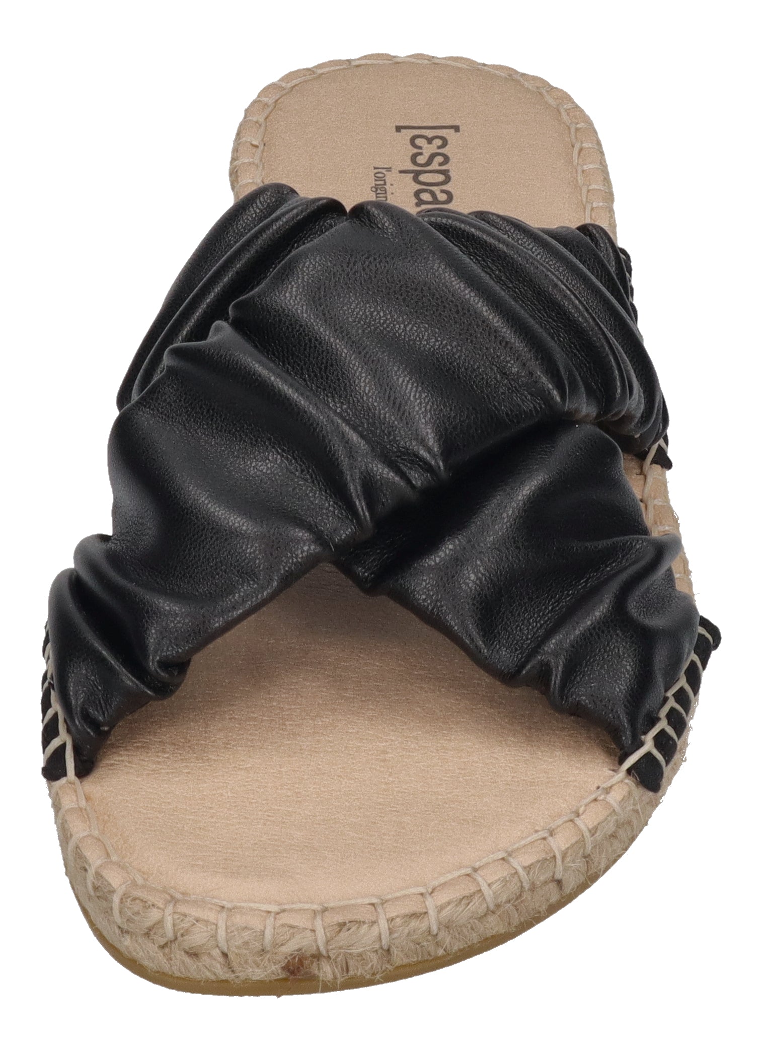 ESPADRIJ L'ORIGINALE Pantolette - CROISETTE RUFFLE - noir