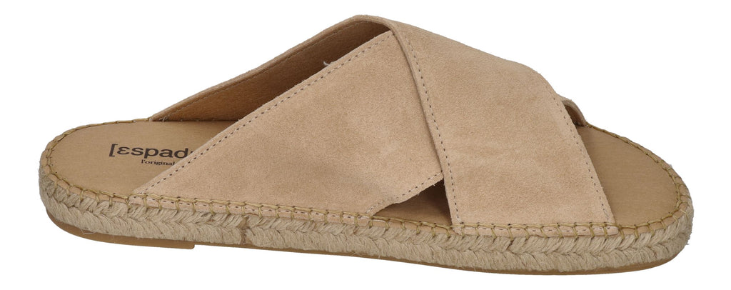ESPADRIJ L'ORIGINALE Pantolette - CROISETTE VELOUR MEN - beige