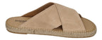 ESPADRIJ L'ORIGINALE Pantolette - CROISETTE VELOUR MEN - beige