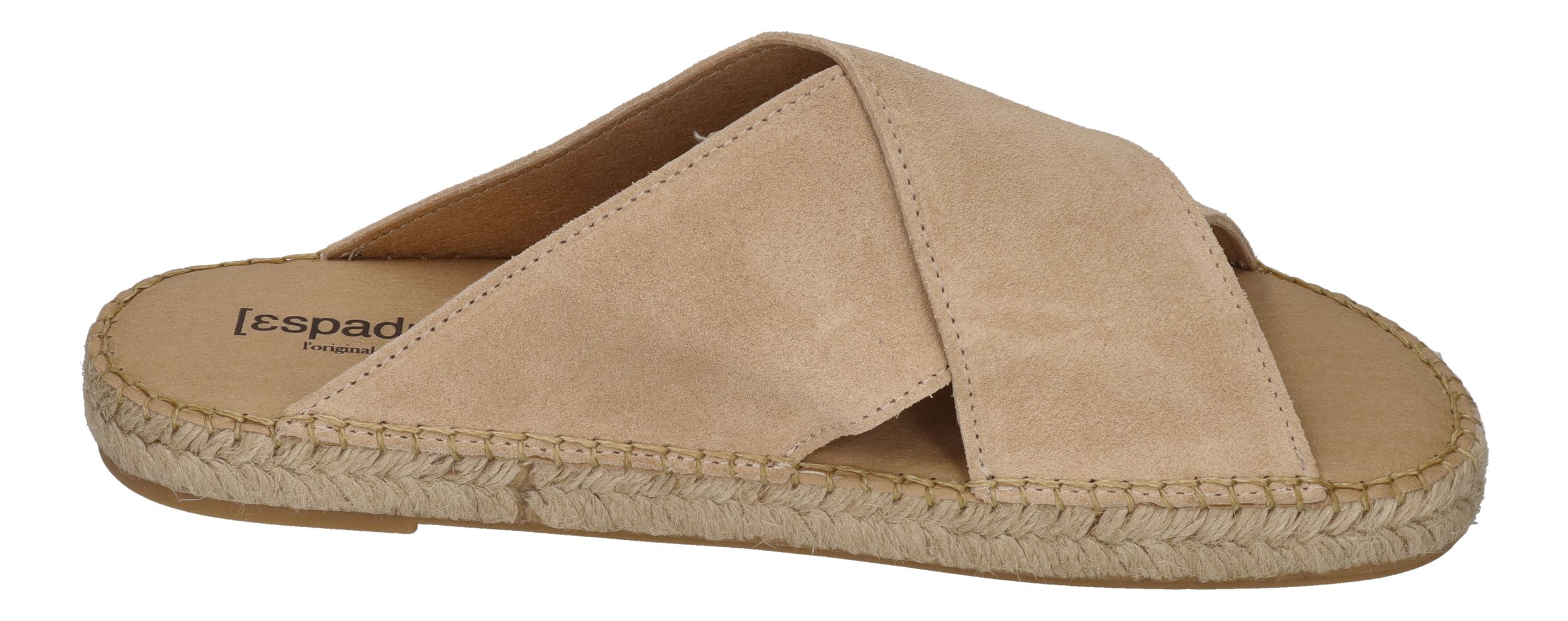 ESPADRIJ L'ORIGINALE Pantolette - CROISETTE VELOUR MEN - beige