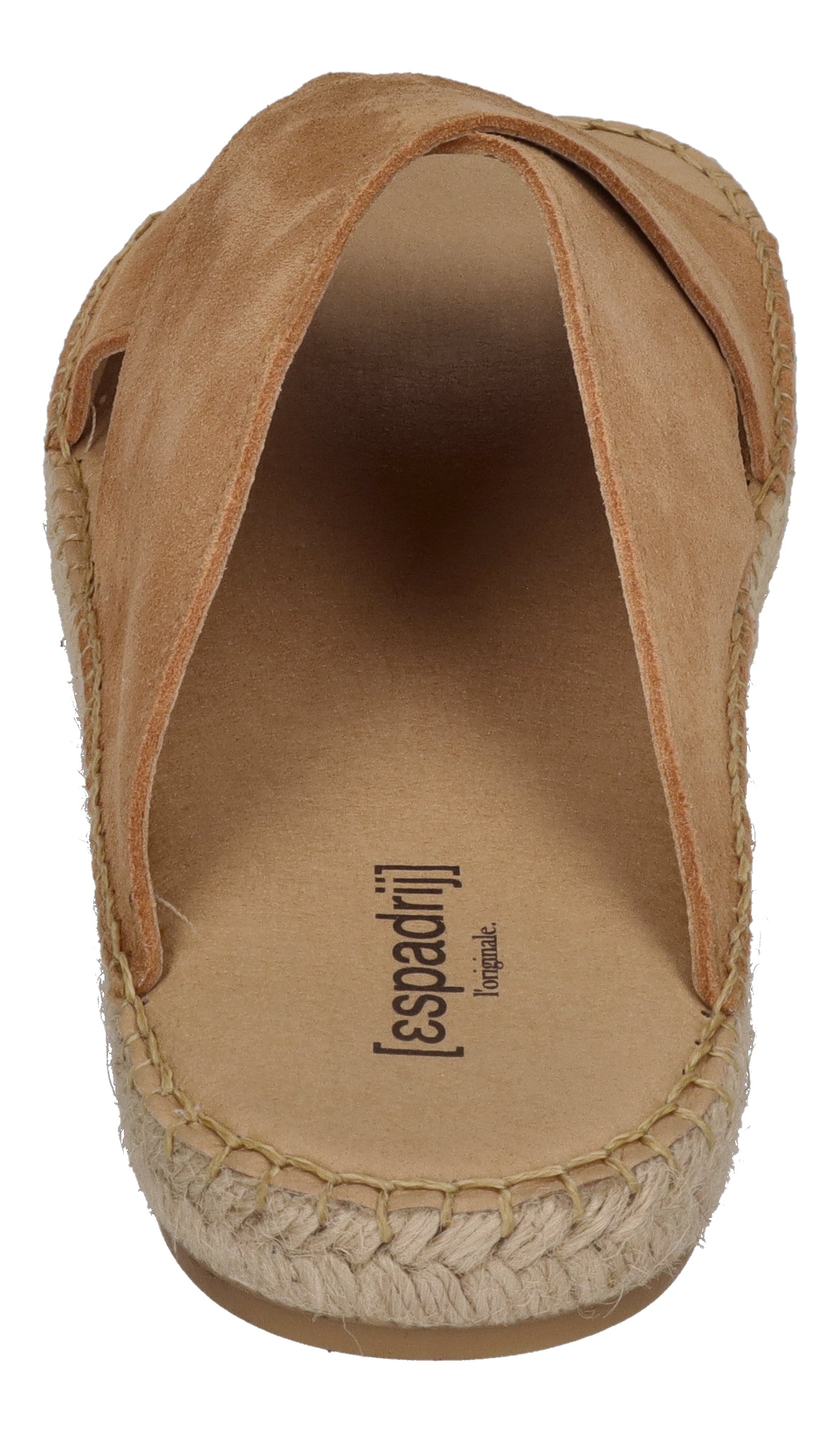 ESPADRIJ L'ORIGINALE Pantolette - CROISETTE VELOUR MEN - cognac