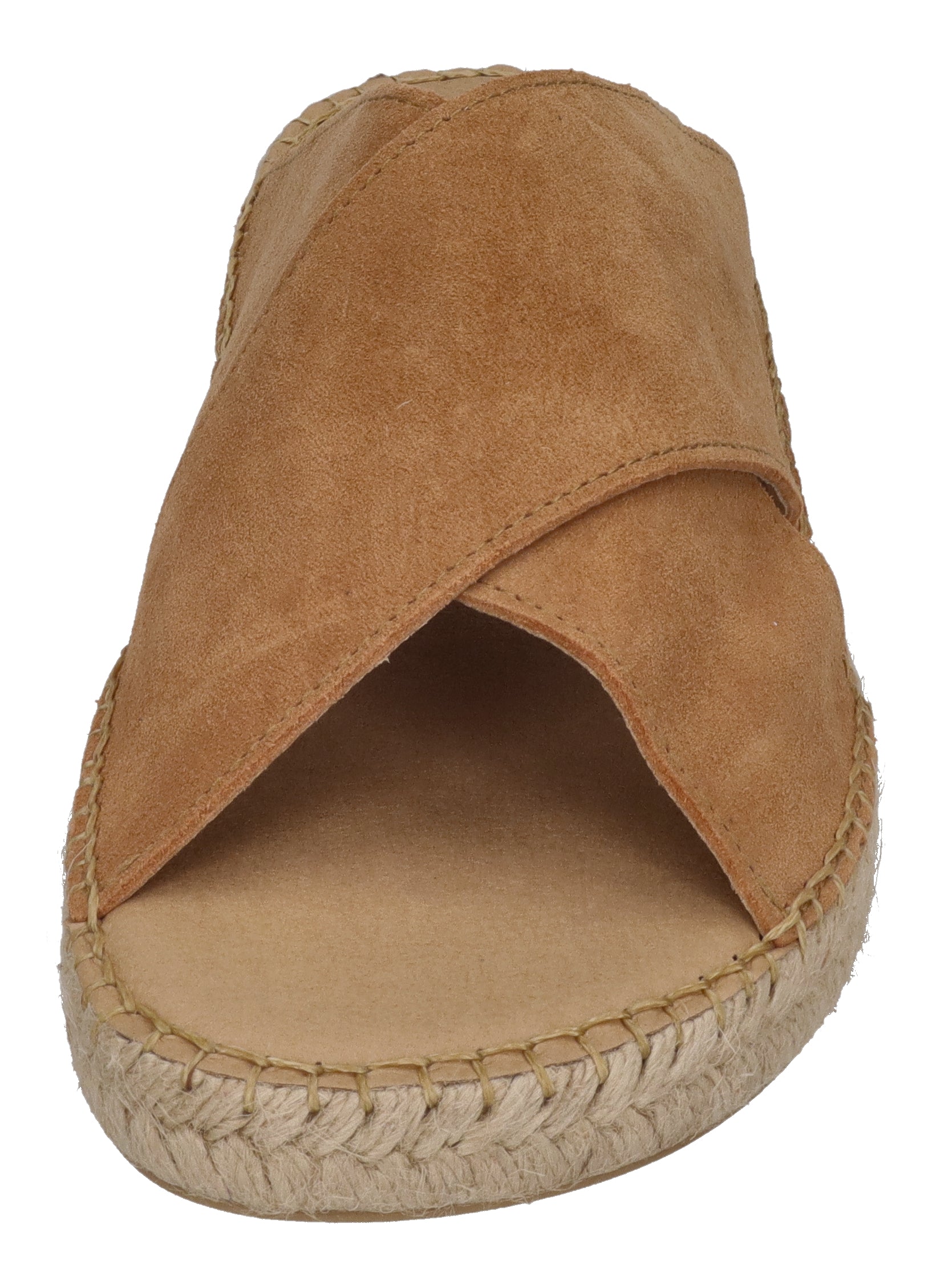 ESPADRIJ L'ORIGINALE Pantolette - CROISETTE VELOUR MEN - cognac