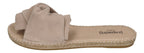 ESPADRIJ L'ORIGINALE Pantolette - PLAGE BOUCLE VELOUR - beige