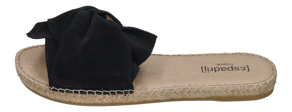 ESPADRIJ L'ORIGINALE Pantolette - PLAGE BOUCLE VELOUR - noir