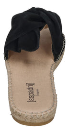 ESPADRIJ L'ORIGINALE Pantolette - PLAGE BOUCLE VELOUR - noir