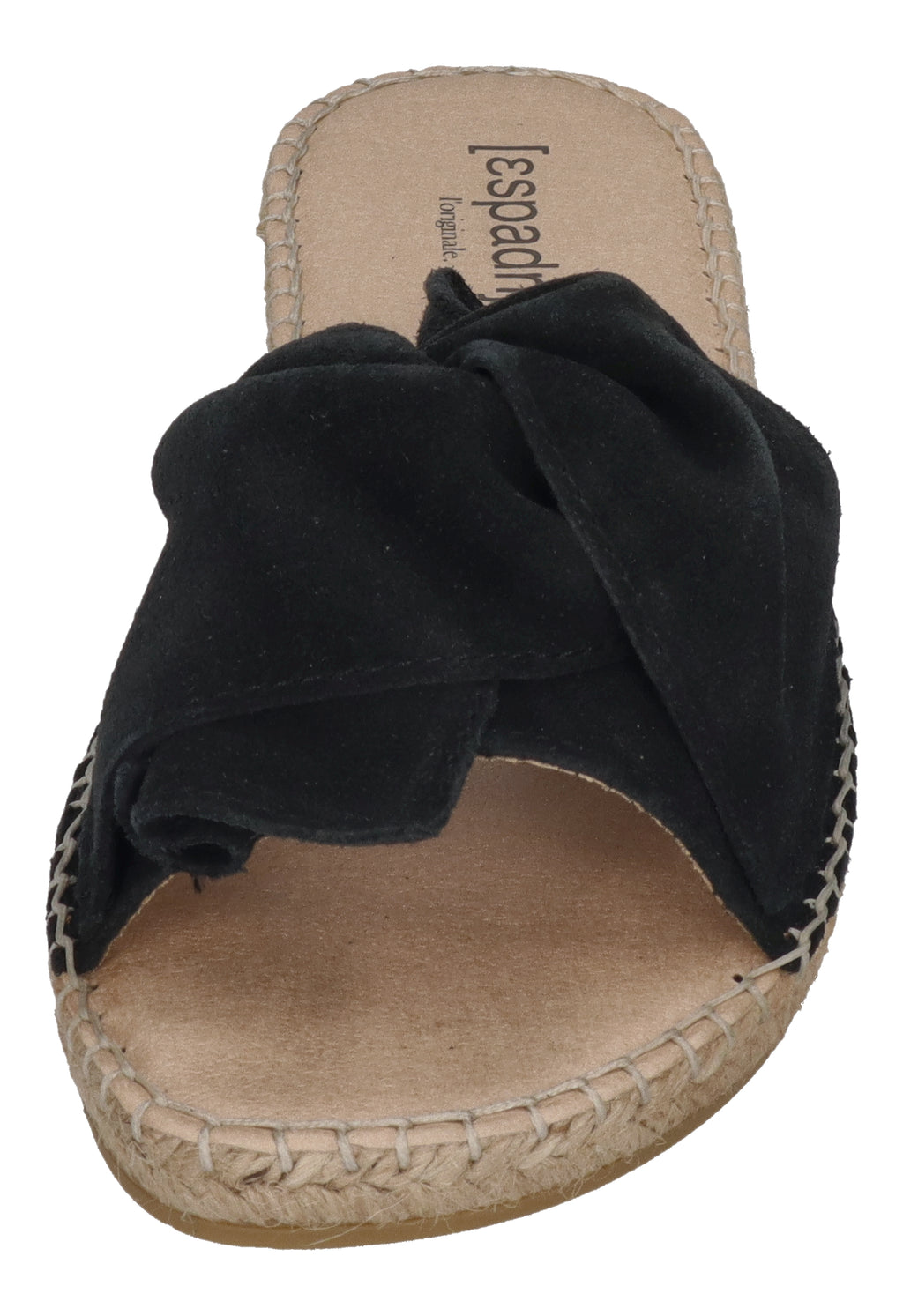 ESPADRIJ L'ORIGINALE Pantolette - PLAGE BOUCLE VELOUR - noir