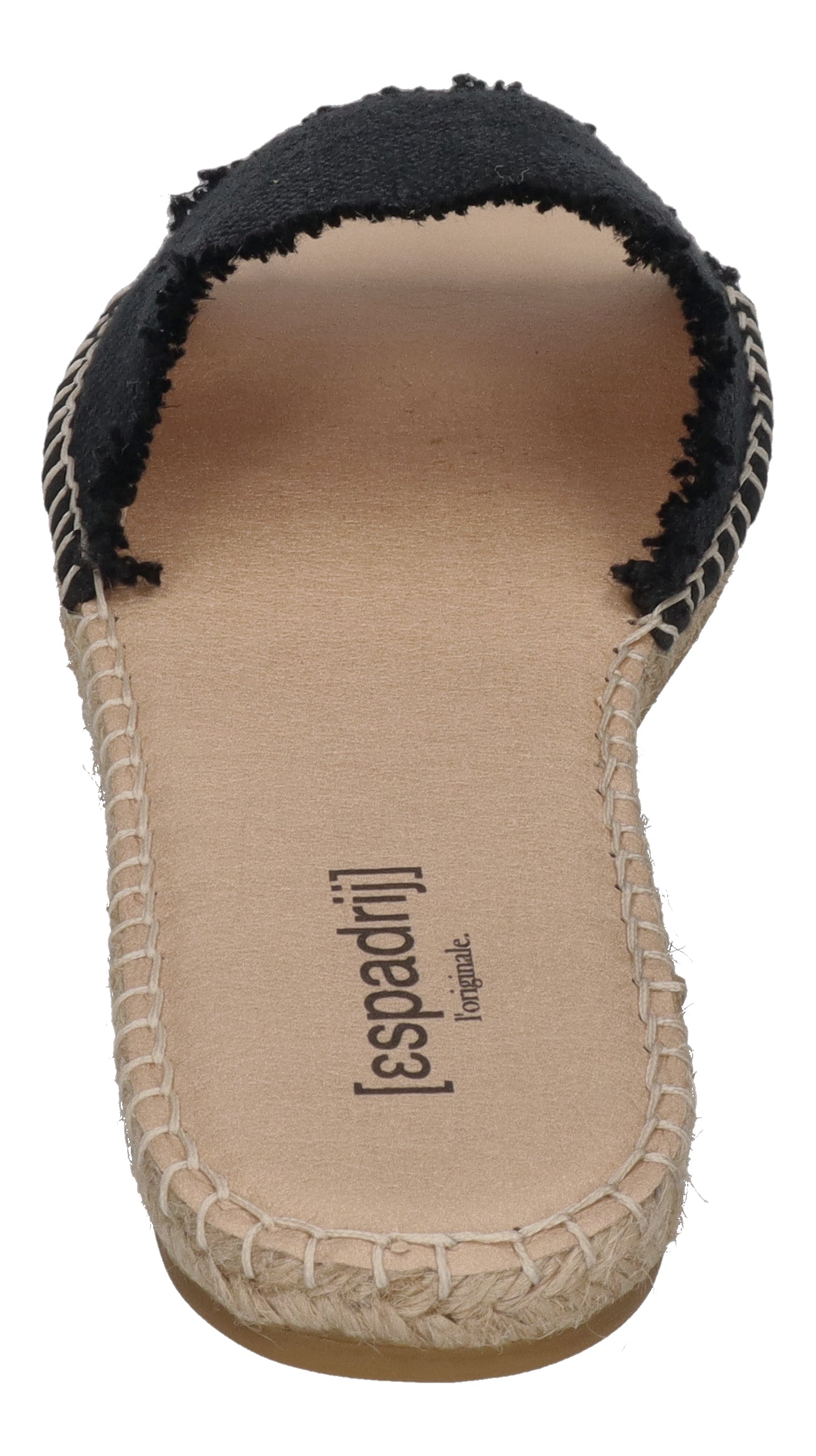 ESPADRIJ L'ORIGINALE Pantoletten - PLAGE LINEN - noir