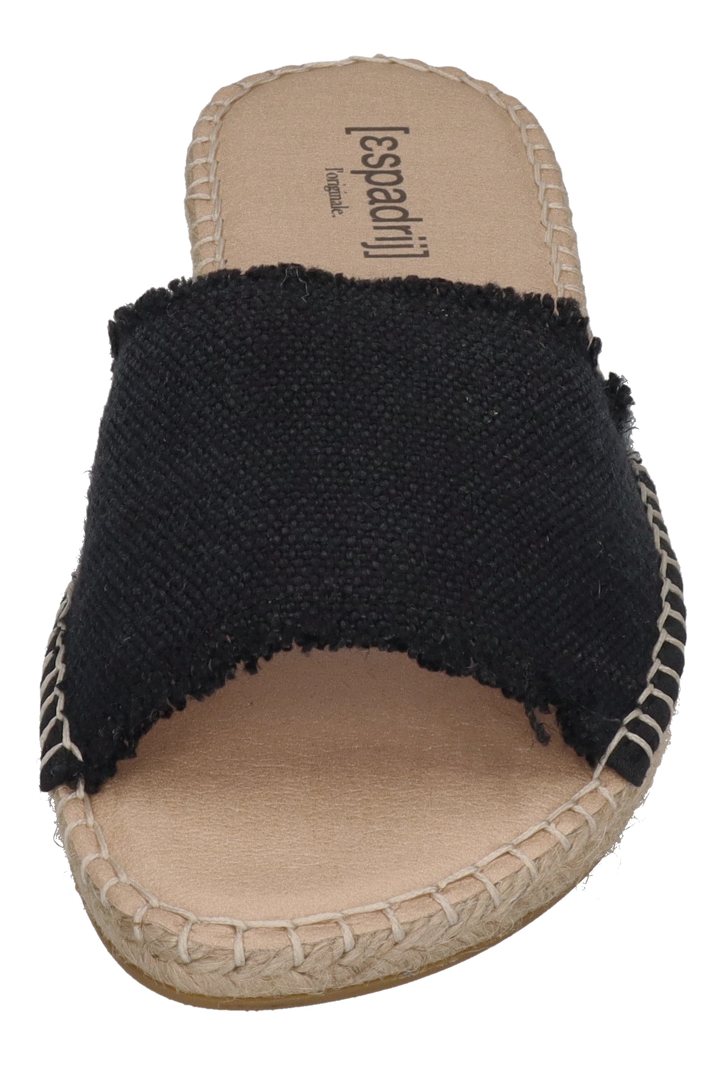 ESPADRIJ L'ORIGINALE Pantoletten - PLAGE LINEN - noir