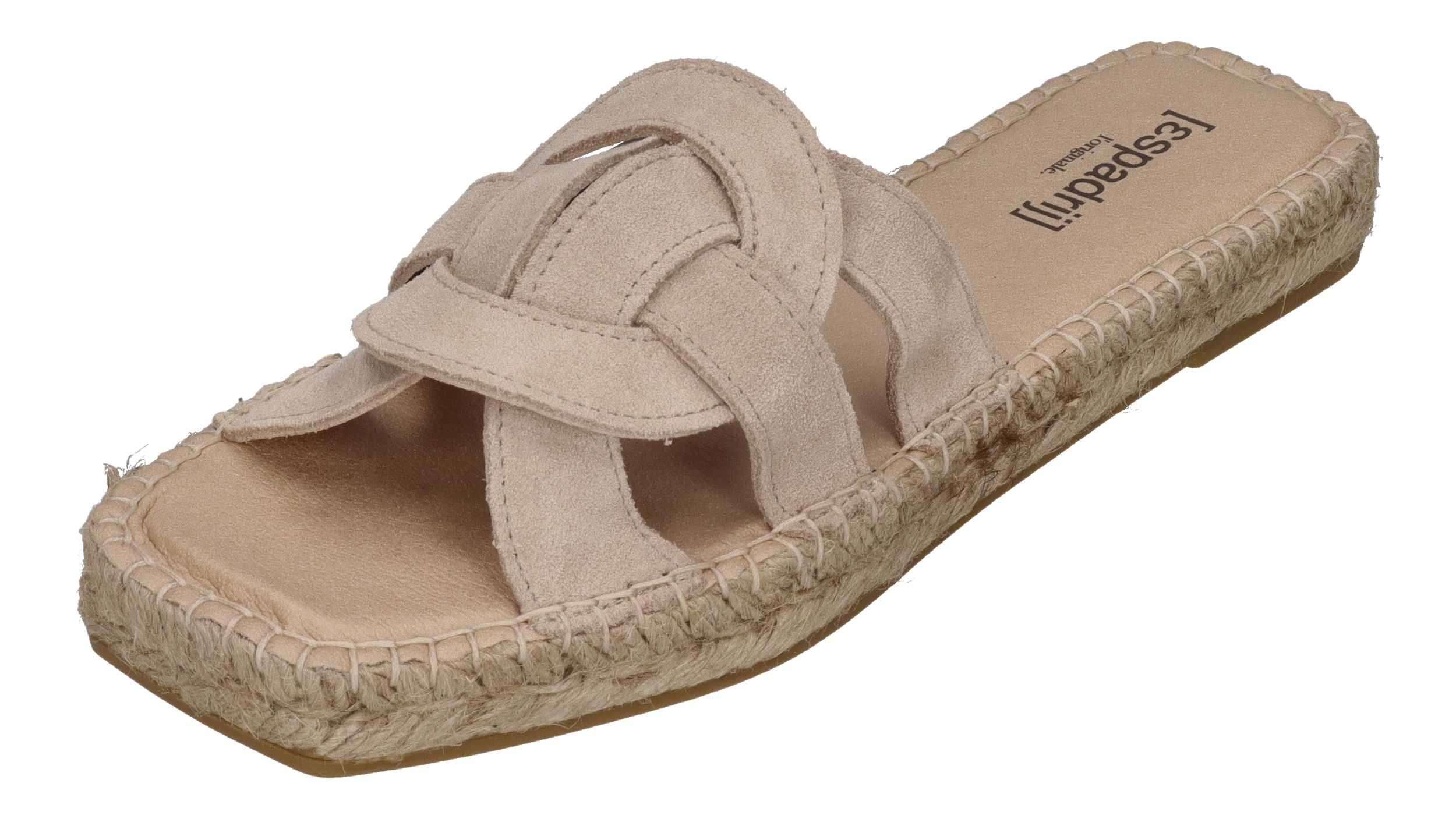 ESPADRIJ L'ORIGINALE Pantoletten - TOURS VELOUR - beige