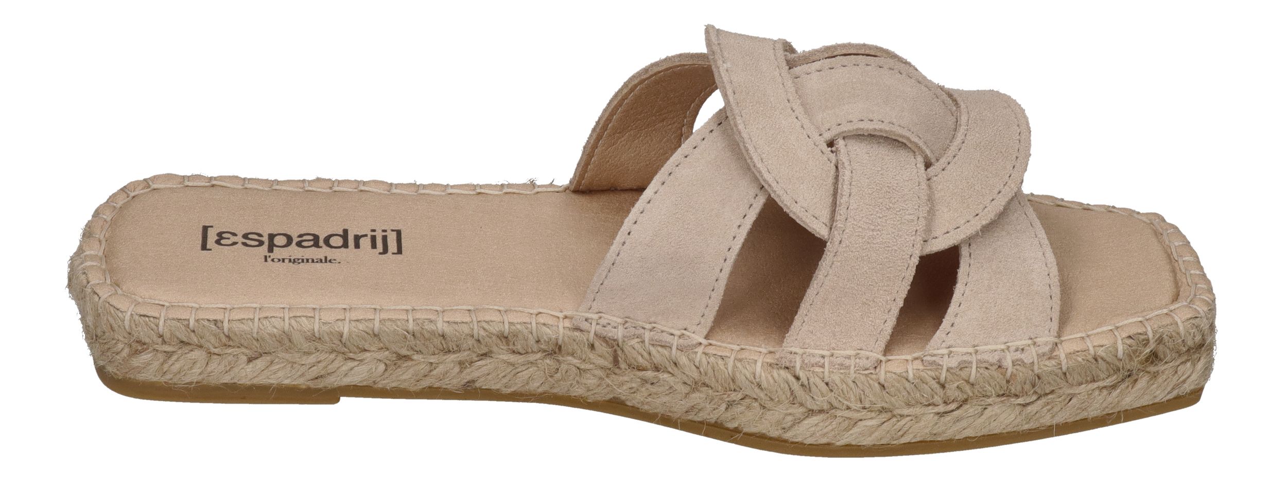 ESPADRIJ L'ORIGINALE Pantoletten - TOURS VELOUR - beige
