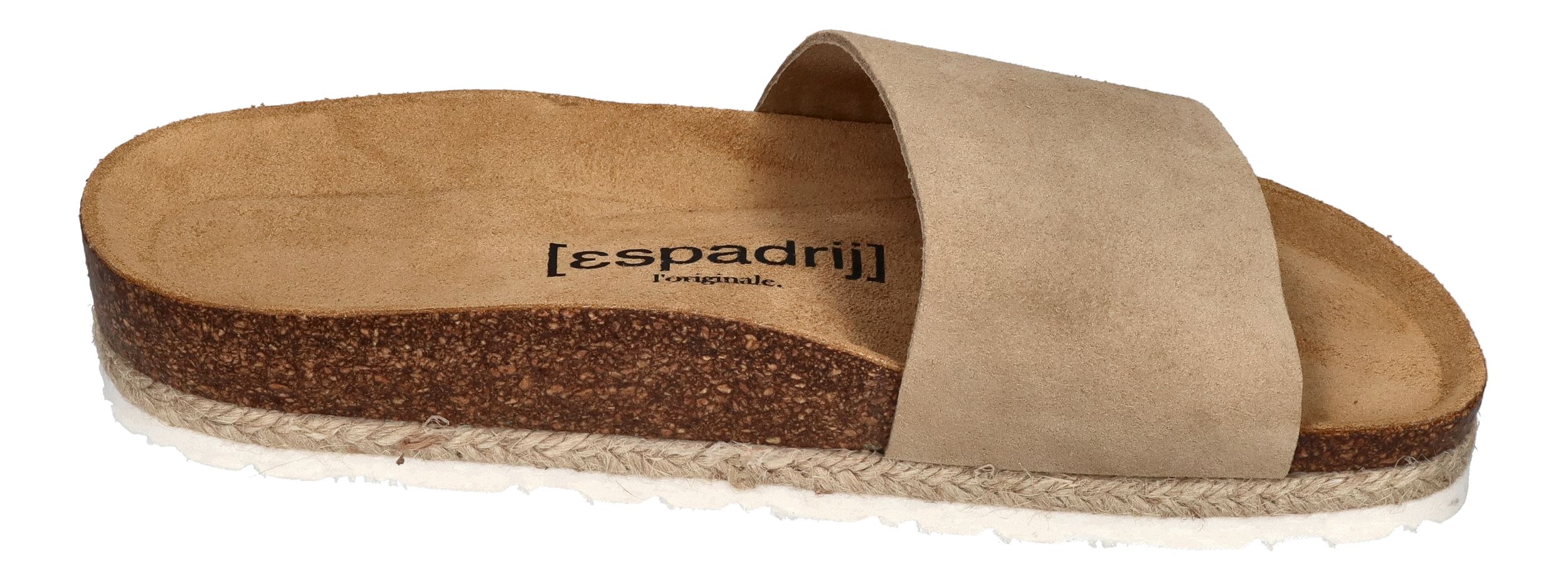 ESPADRIJ L'ORIGINALE Pantoletten COPINE VELOUR - beige