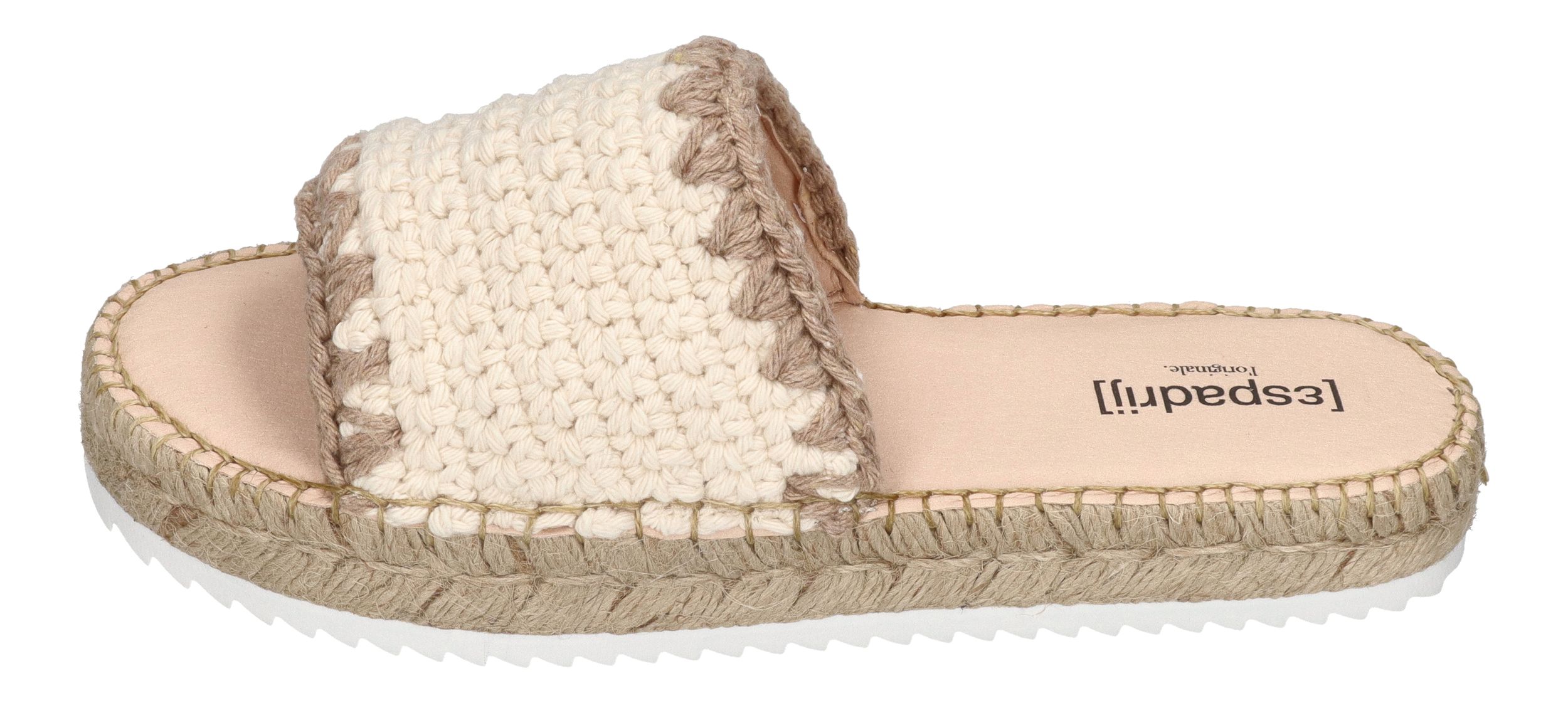 ESPADRIJ L'ORIGINALE Pantoletten PLAGE CHROCHET HIGH nature