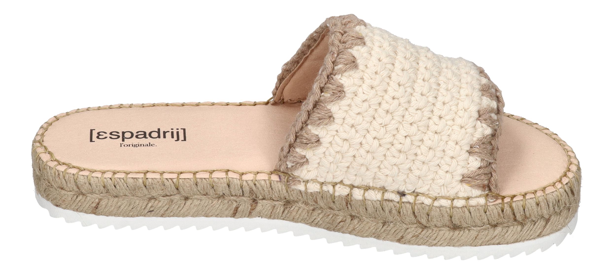 ESPADRIJ L'ORIGINALE Pantoletten PLAGE CHROCHET HIGH nature