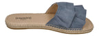 ESPADRIJ L'ORIGINALE Pantoletten PLAGE VOLANT grey blue