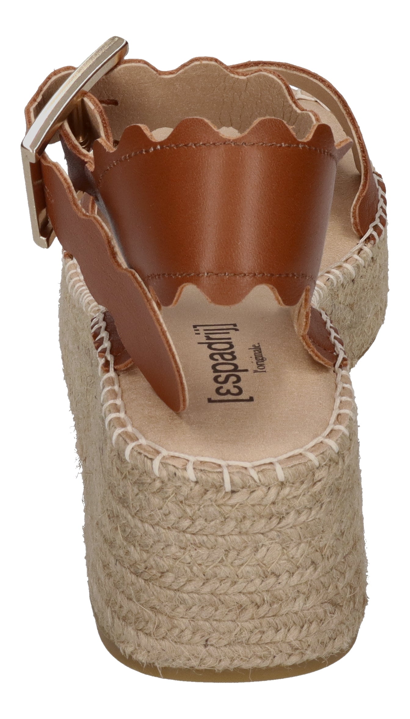ESPADRIJ L'ORIGINALE Sandalette - LYON HIGH - cognac