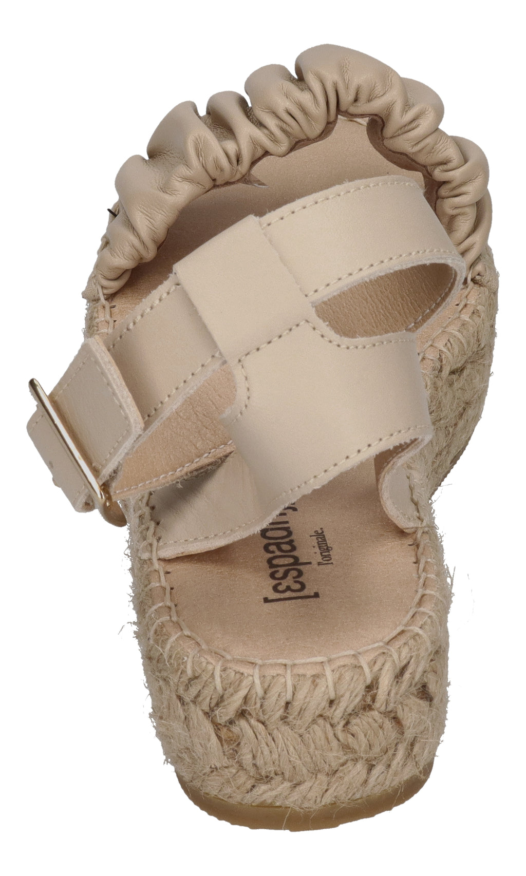 ESPADRIJ L'ORIGINALE Sandalette - NIMES RUFFLE HIGH - beige