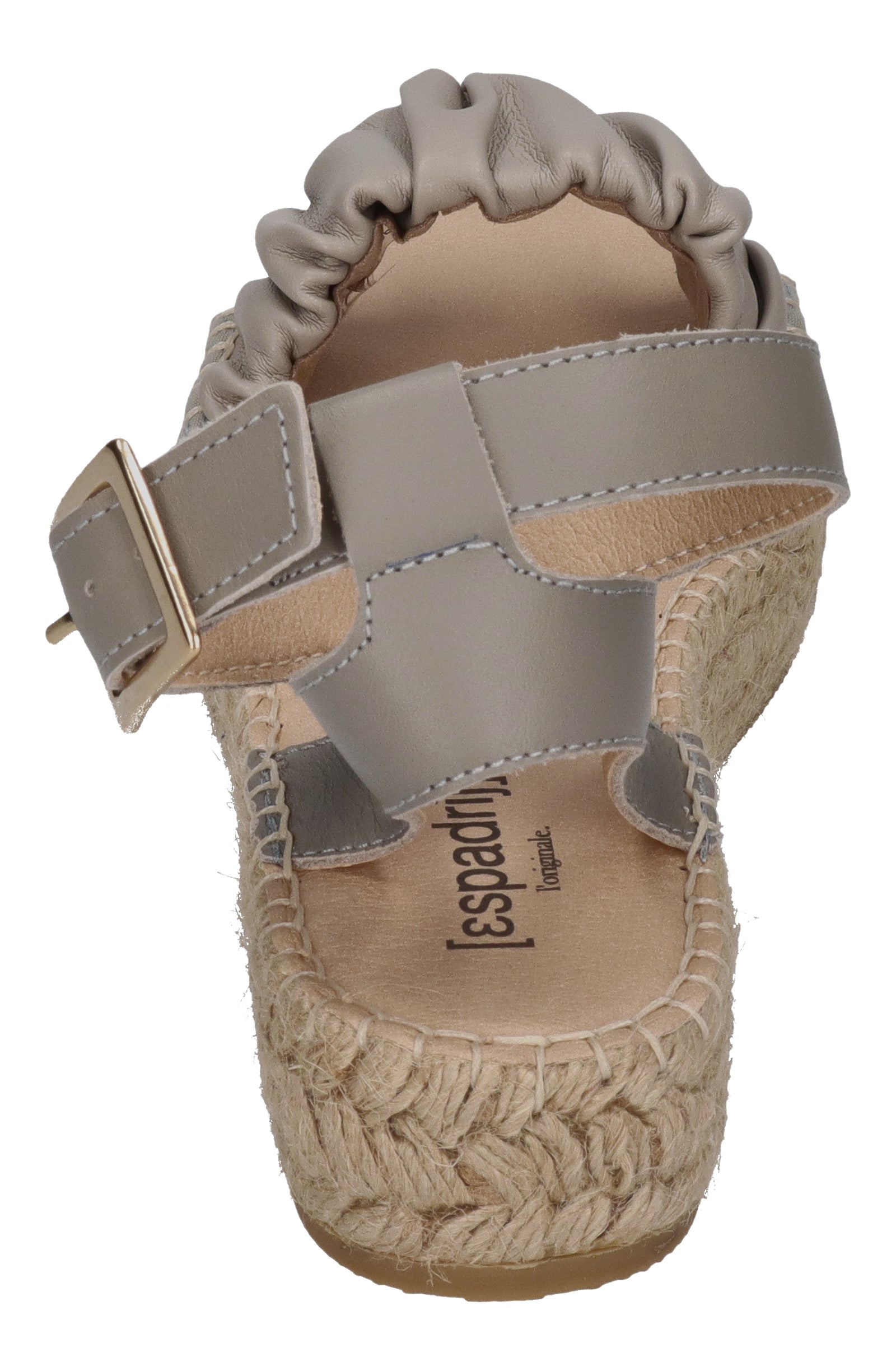 ESPADRIJ L'ORIGINALE Sandalette - NIMES RUFFLE HIGH - gris