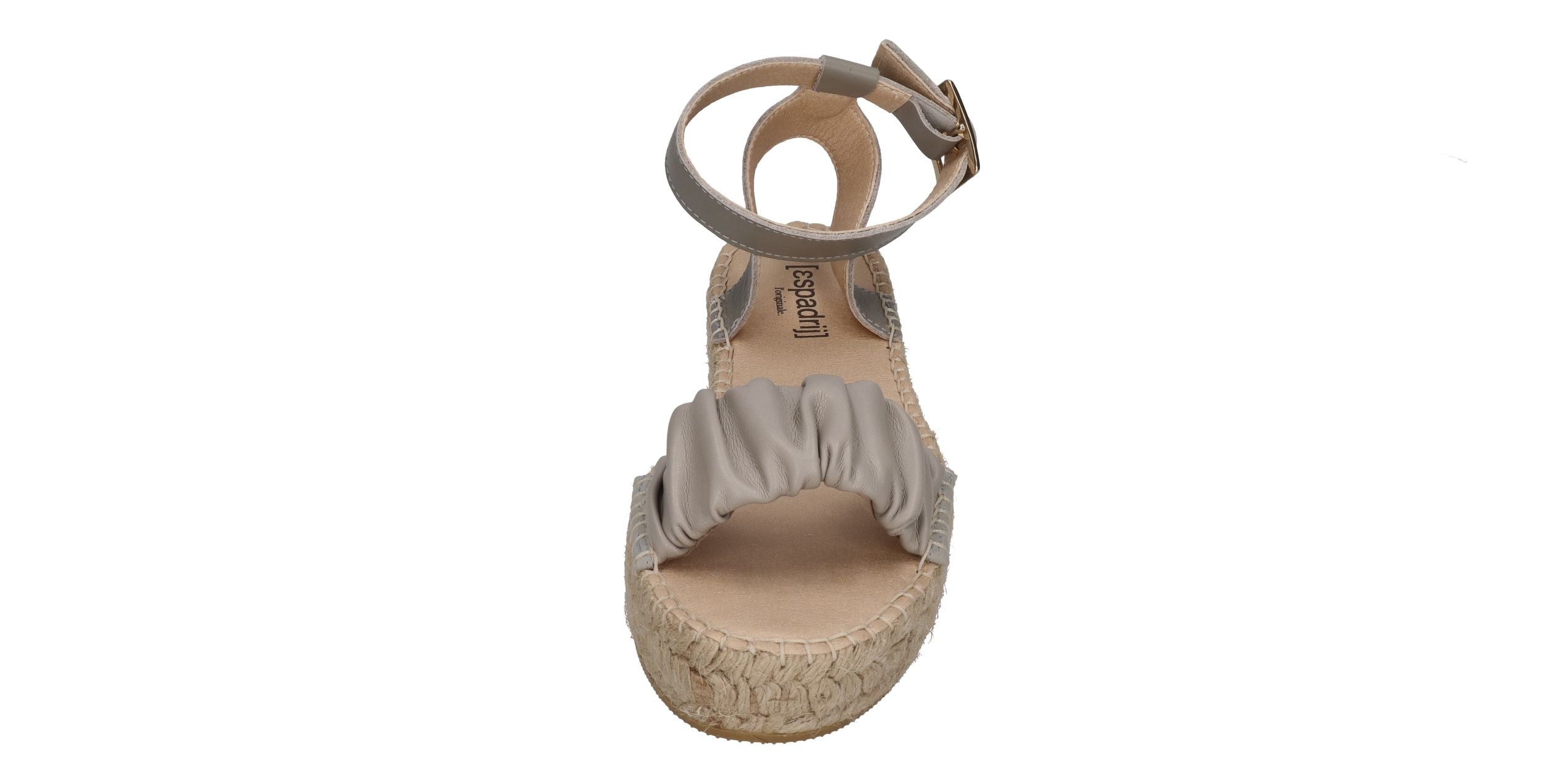 ESPADRIJ L'ORIGINALE Sandalette - NIMES RUFFLE HIGH - gris