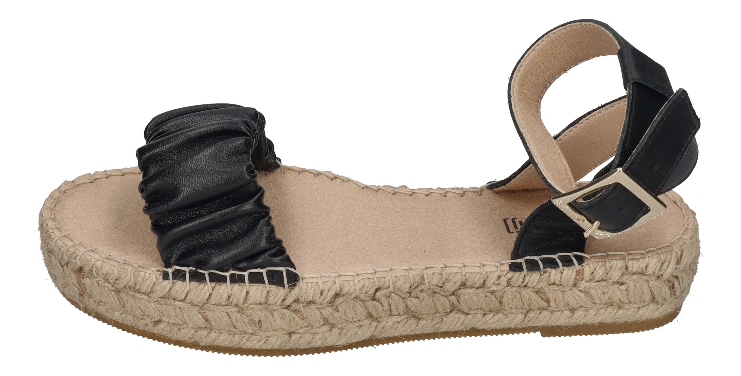 ESPADRIJ L'ORIGINALE Sandalette - NIMES RUFFLE HIGH - noir