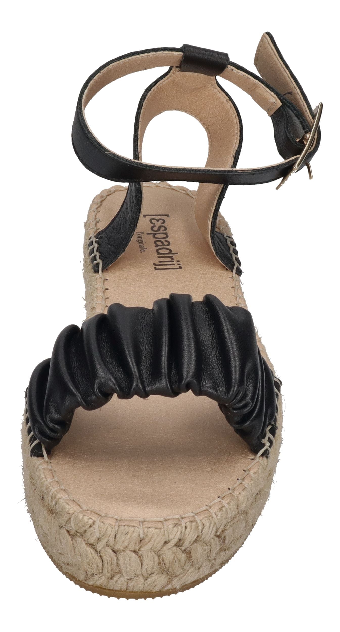 ESPADRIJ L'ORIGINALE Sandalette - NIMES RUFFLE HIGH - noir