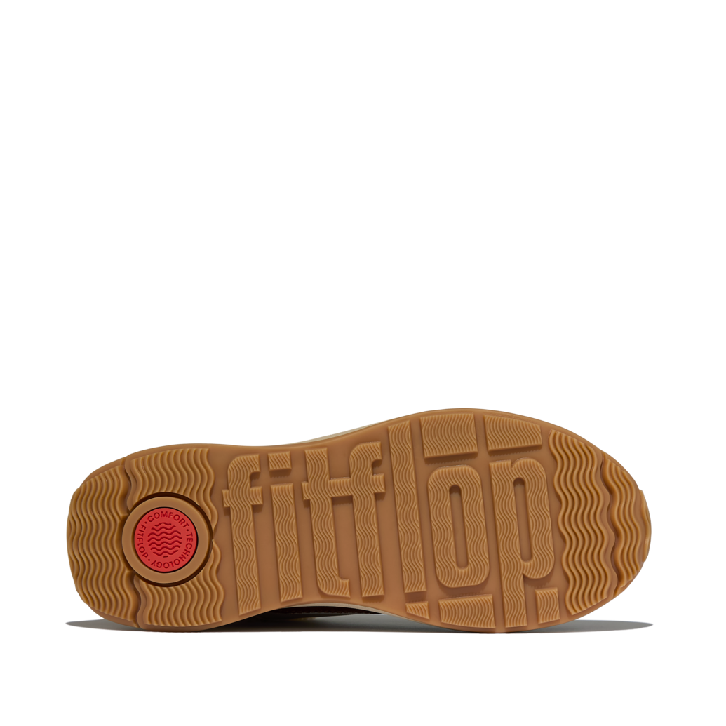 FITFLOP Sneakers F-MODE FLOW SHEARLING MIX deep tan camel