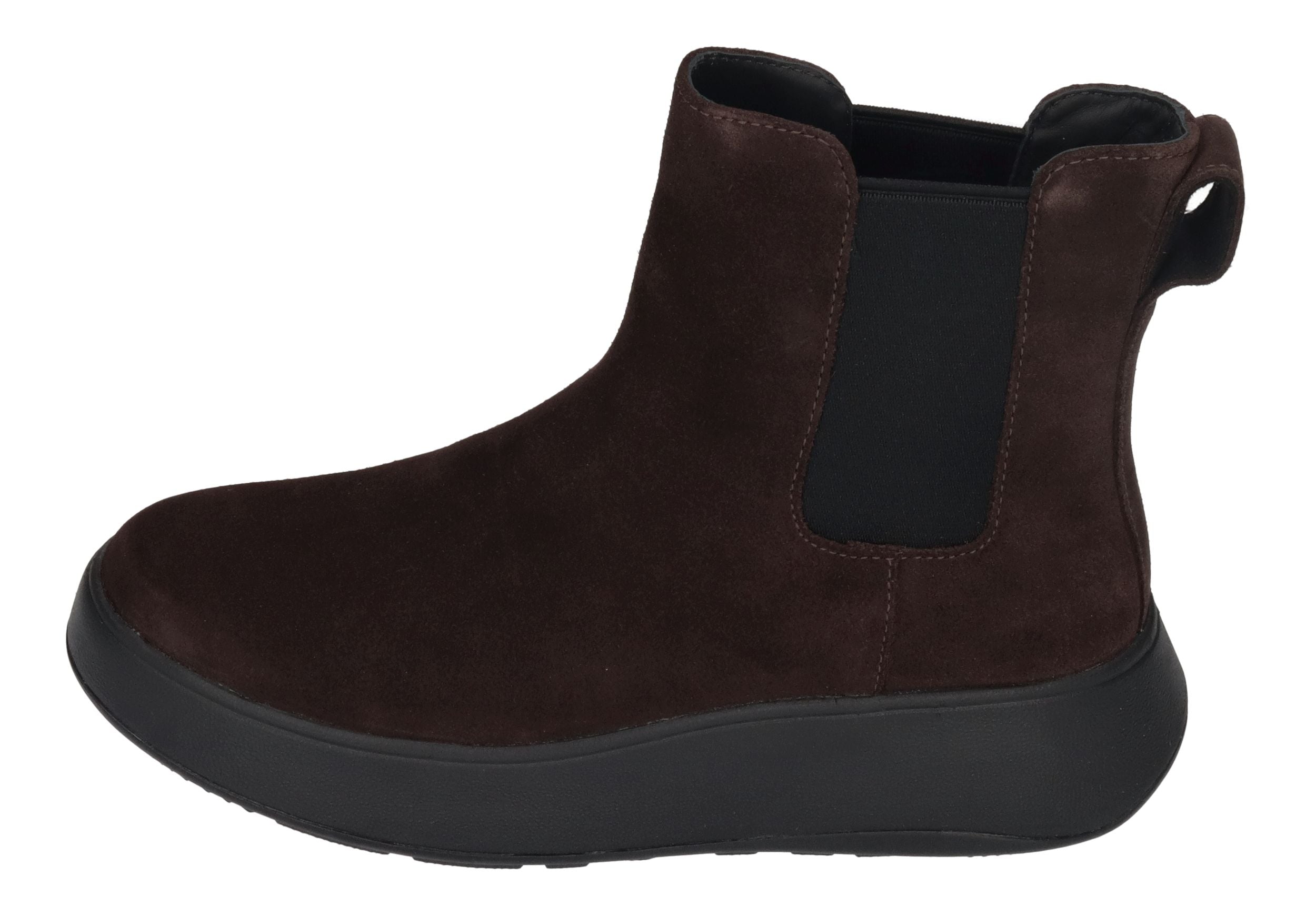 FITFLOP Chelsea Boots F MODE SUEDE FLATFORM FK3 choco