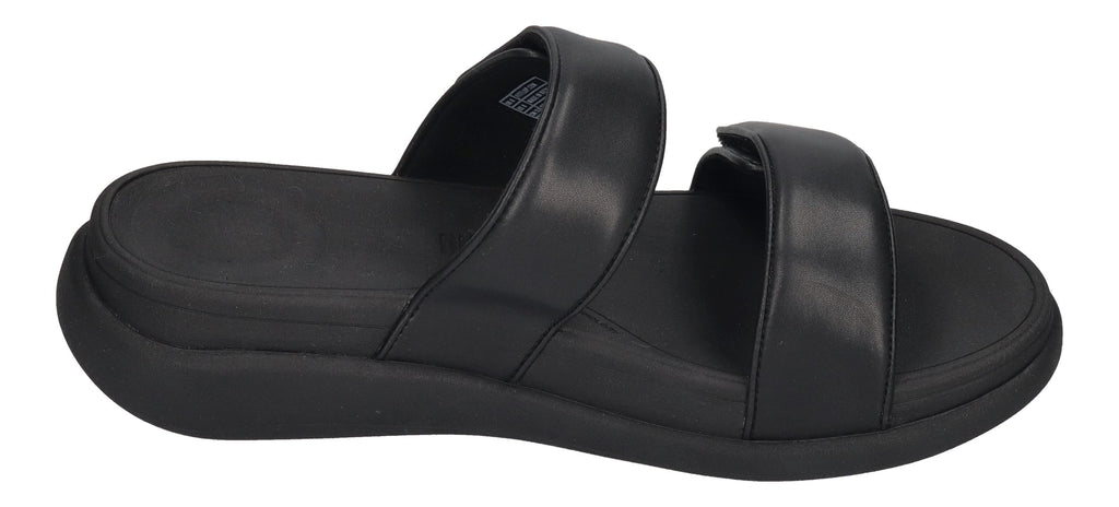 FITFLOP Pantolette F-MODE GO ADJ TWO-BAR SLIDES all black
