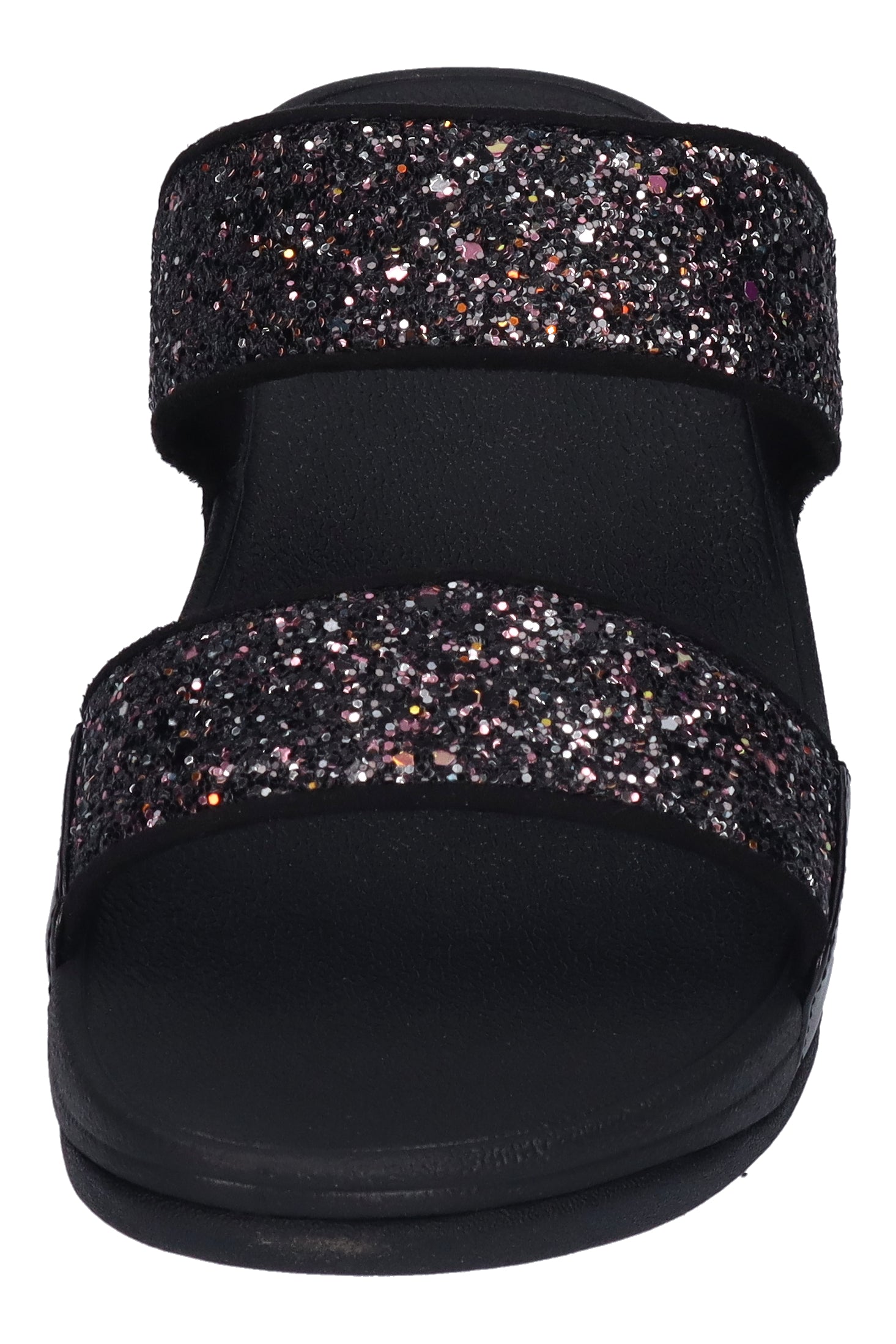 FITFLOP Pantoletten LULU MULTI-TONAL GLITTER SLIDES black multi