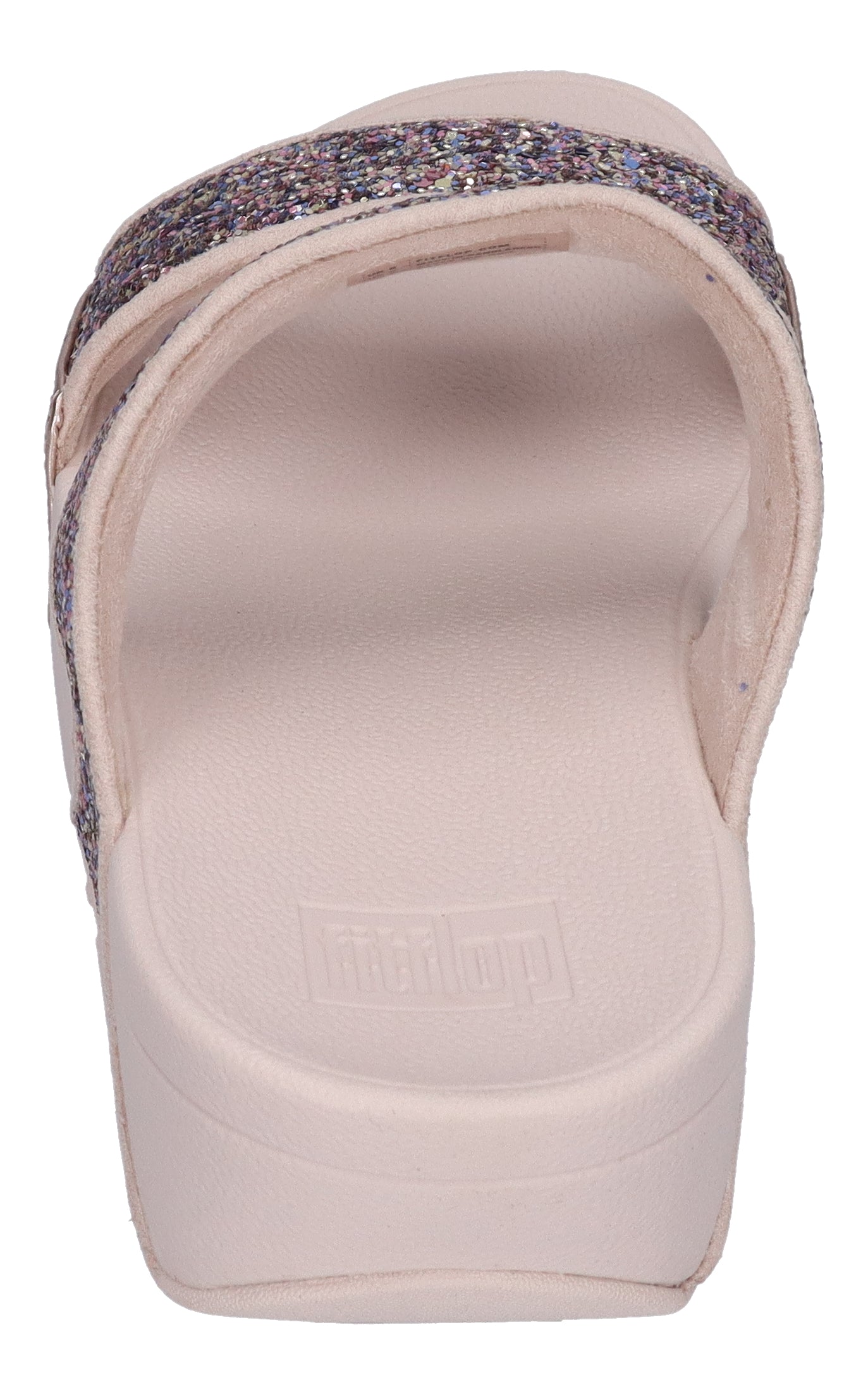 FITFLOP Pantoletten LULU MULTI-TONAL GLITTER SLIDES nu rose mix