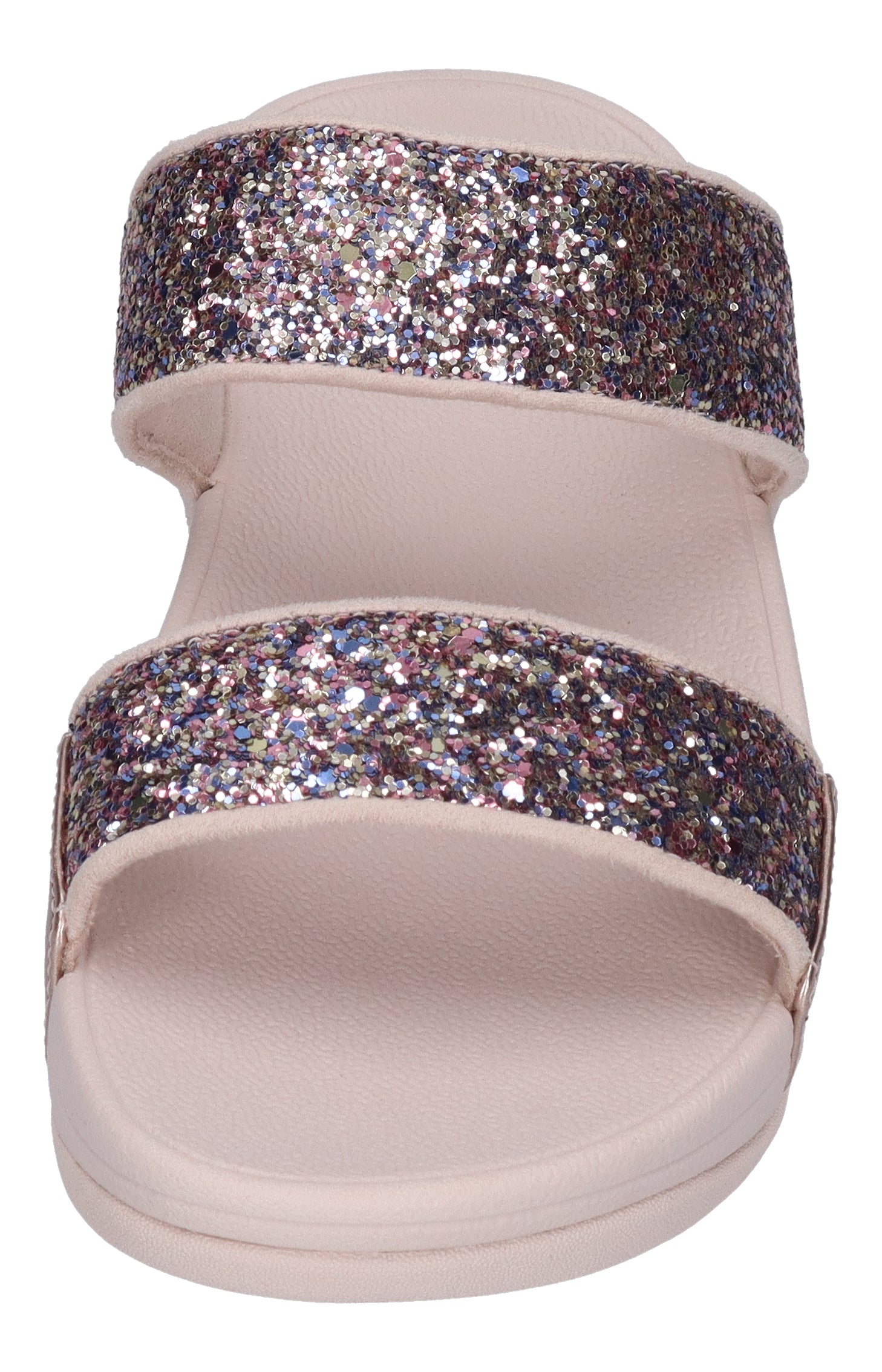 FITFLOP Pantoletten LULU MULTI-TONAL GLITTER SLIDES nu rose mix