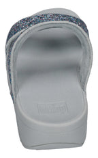 FITFLOP Pantoletten LULU MULTI-TONAL GLITTER SLIDES quiet blue
