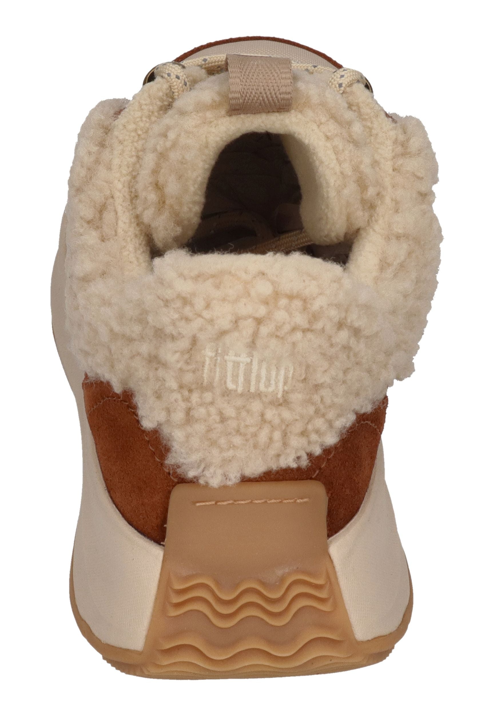 FITFLOP Sneakers F-MODE FLOW SHEARLING MIX deep tan camel