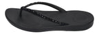 FITFLOP Zehentrenner IQUSHION MULTI-CRYSTAL ERGO FLIP all black