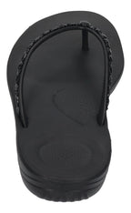 FITFLOP Zehentrenner IQUSHION MULTI-CRYSTAL ERGO FLIP all black
