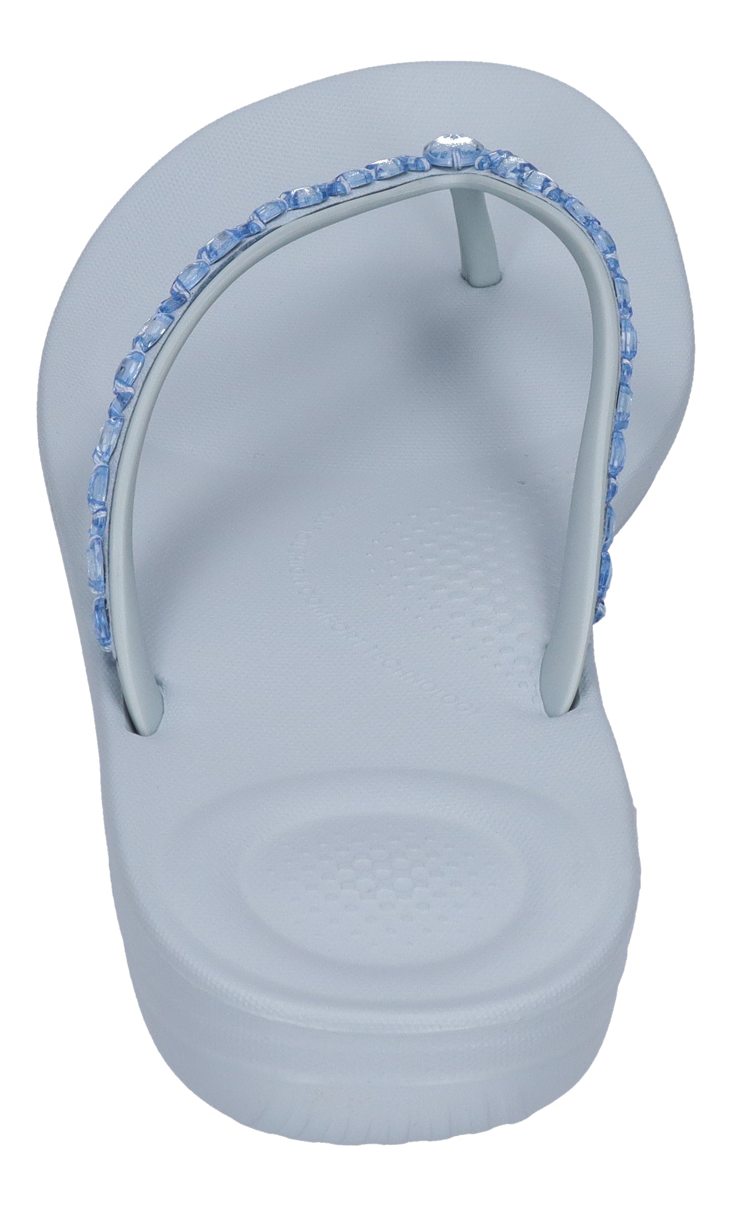 FITFLOP Zehentrenner IQUSHION MULTI-CRYSTAL ERGO FLIP quiet blue