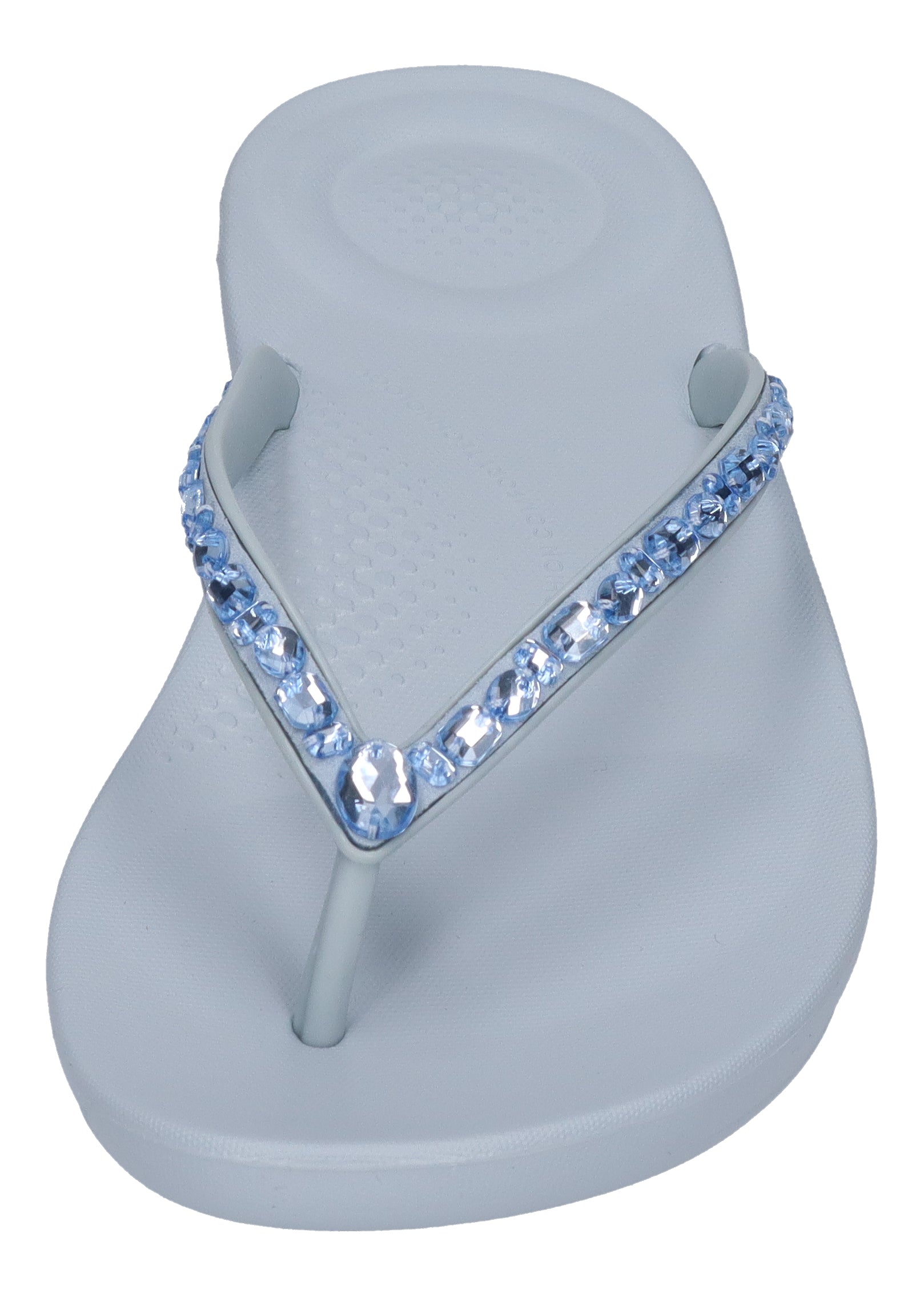 FITFLOP Zehentrenner IQUSHION MULTI-CRYSTAL ERGO FLIP quiet blue