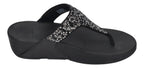 FITFLOP Zehentrenner LULU CRYSTAL-MIX TOE-POST all black