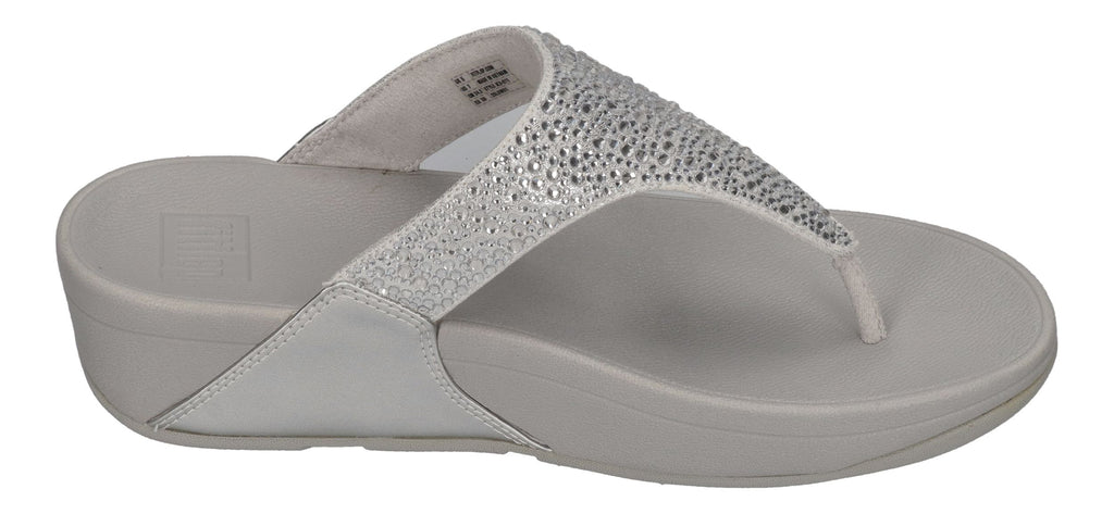 FITFLOP Zehentrenner LULU CRYSTAL-MIX TOE-POST silver